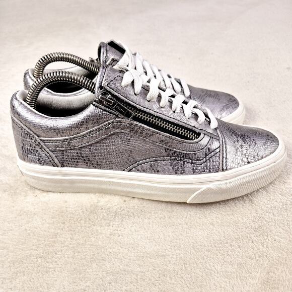Vans Metallic Snake Womens US 8 Men’s 6.5 721278 Low top Good Condition Rare - Picture 3 of 10
